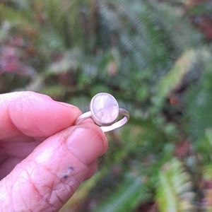 Moonstone sterling silver ring size 6